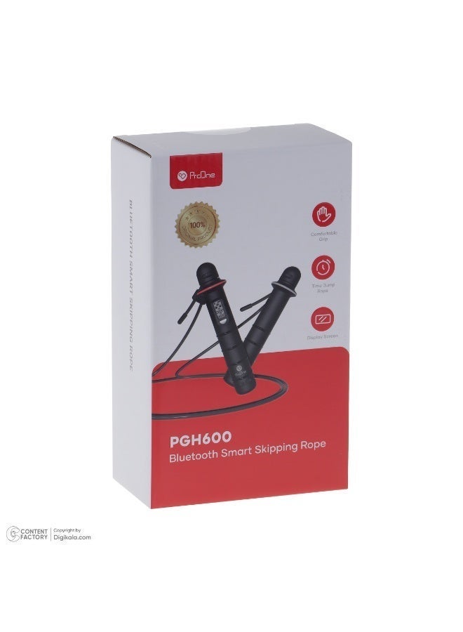 ProOne PGH600 Smart Digital Jump Rope Bluetooth Enabled Skipping Rope with counter, Adjustable Height, Jump Counter, Smart Phone Connected App, Data Analysis - Image 2